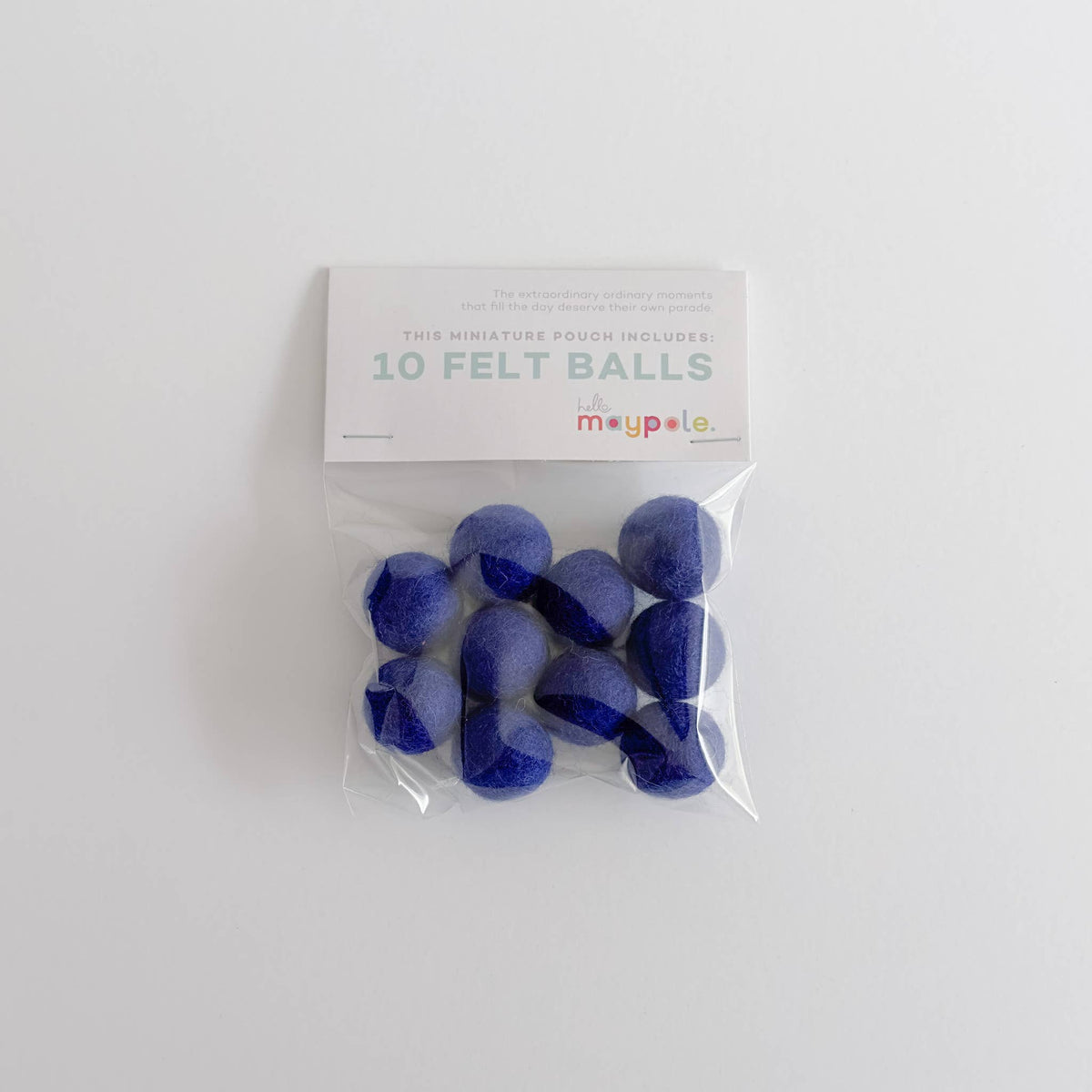 10 Felt Balls - Color Variety Slingshot Refill - Crafts