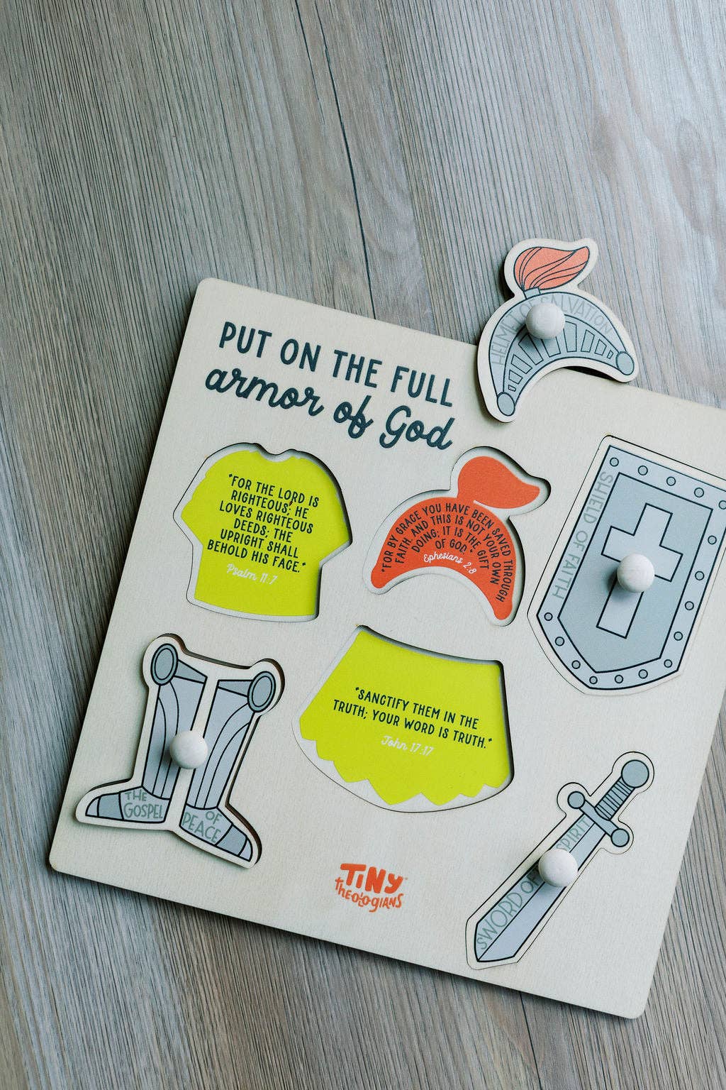 Armor of God Wood Puzzle with Scripture