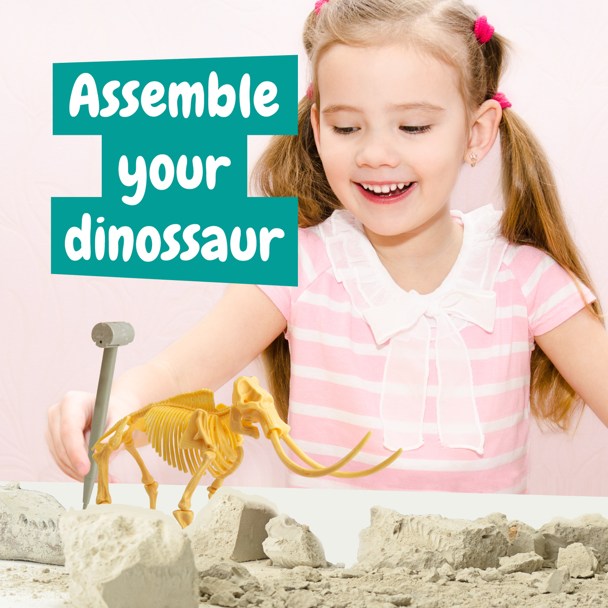 Mammoth Fossil Excavation - Toy for Kids (8 Languages)