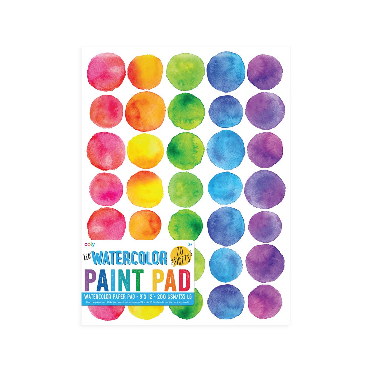 Lil' Watercolor Paint Pad (9" x 12"; 20 Sheets)