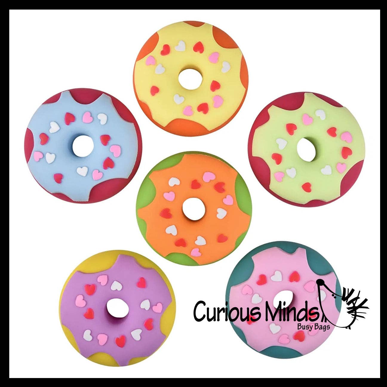Doughnut Soft Doh Filled Stretch Ball with Removable