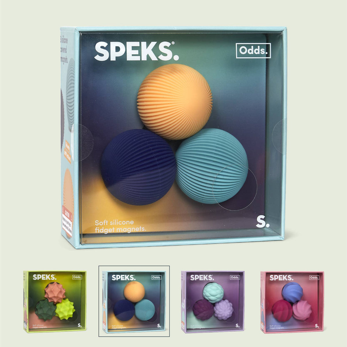 SPECK Odds Vivid Silicone Fidget Magnets