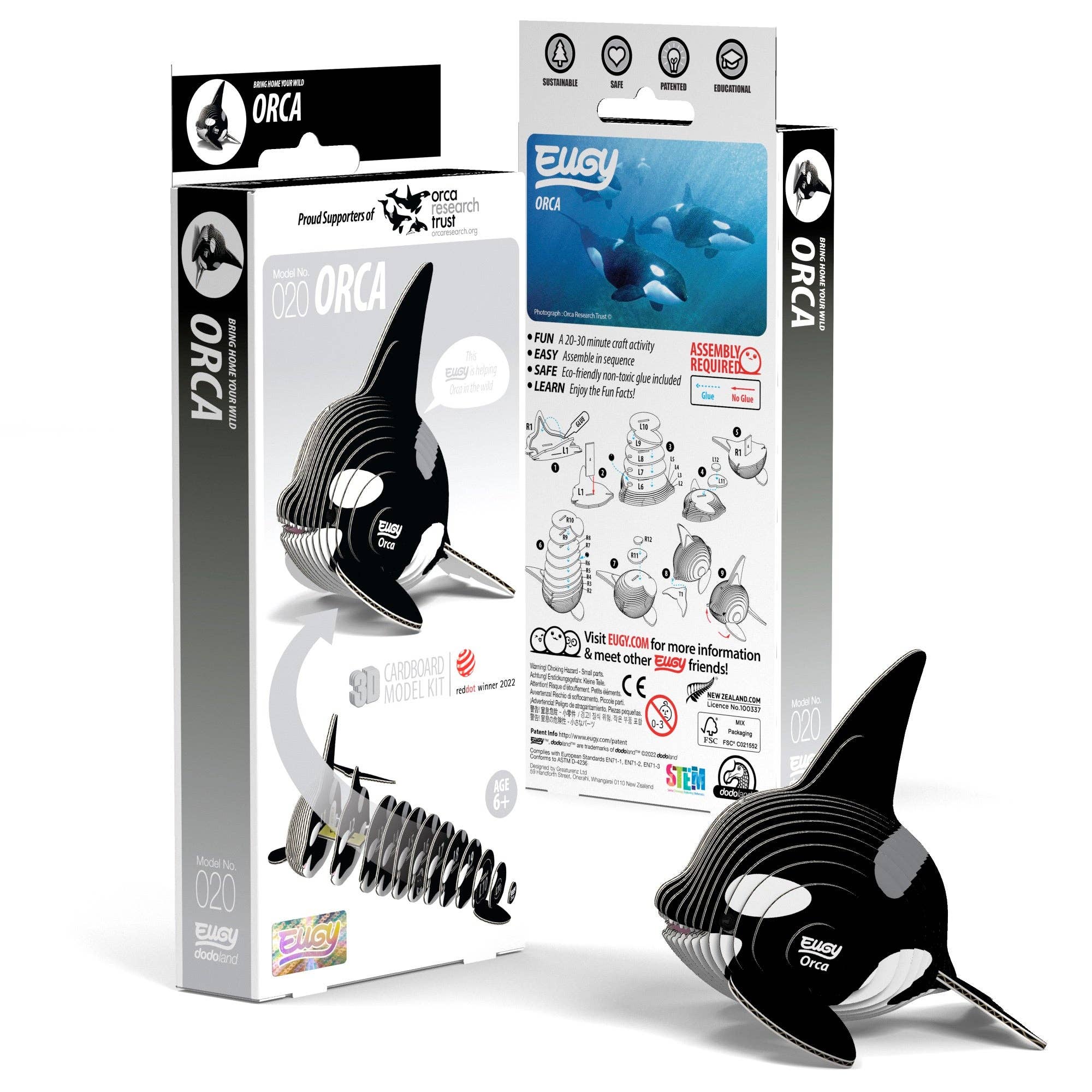 EUGY Orca 3D Puzzle