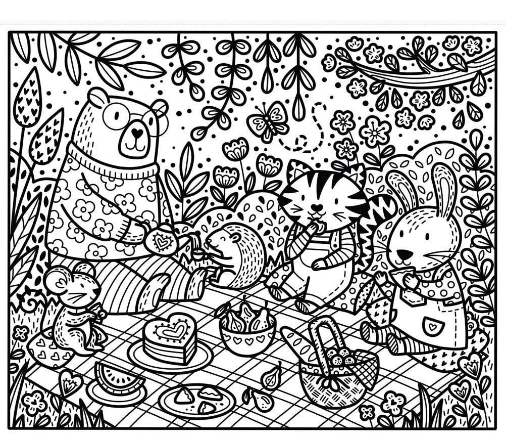 Love, Hearts And Flowers Magic Painting Book : Usborne