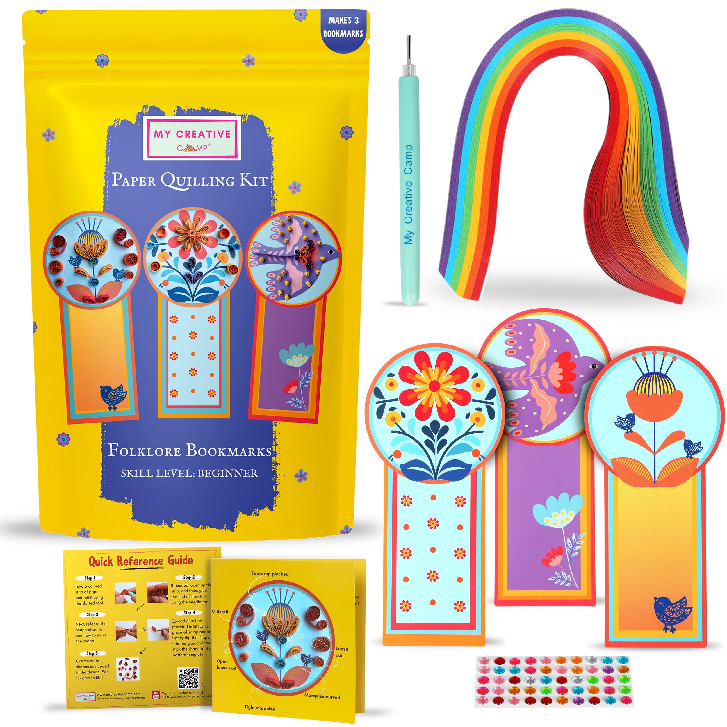 Bookmark Quilling Paper Craft Kit