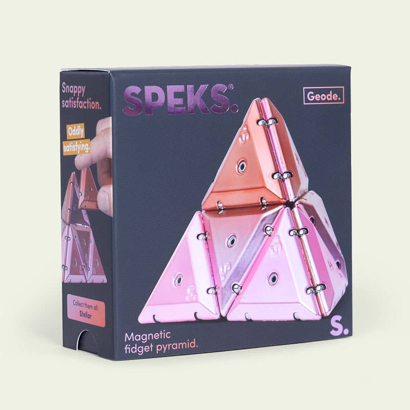 Geode Chrome Pyramids Magnetic Sensory Toys