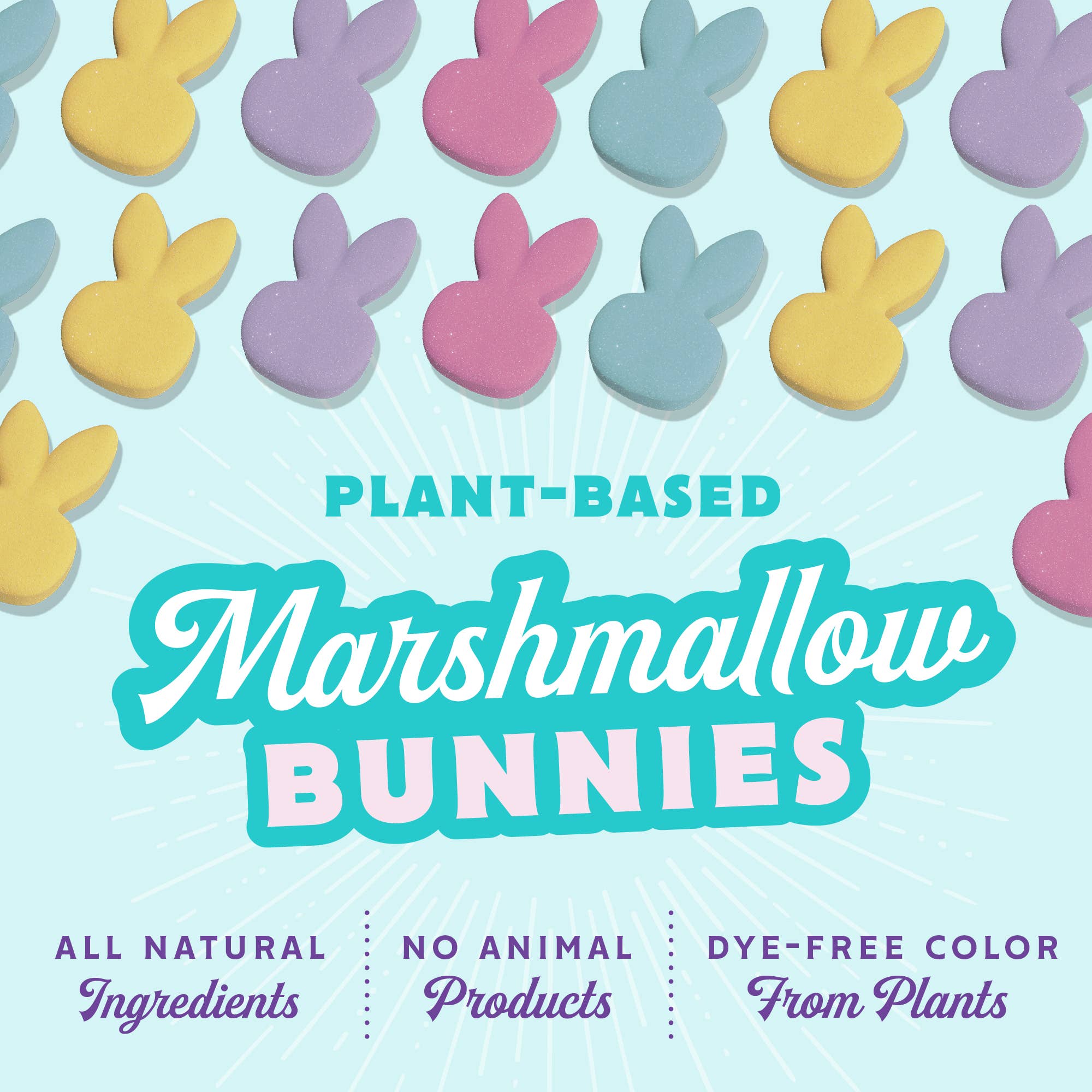 GoodMallow Plant-Based Easter Bunny Marshmallows