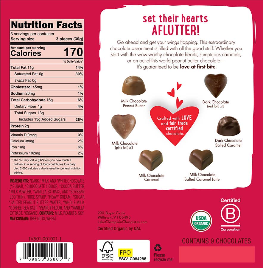 Valentine Hearts Aflutter Box Org