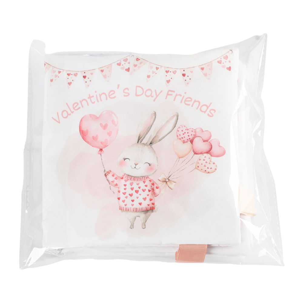 Valentines – 10-Page Crinkle Cloth Book for Babies Taggies