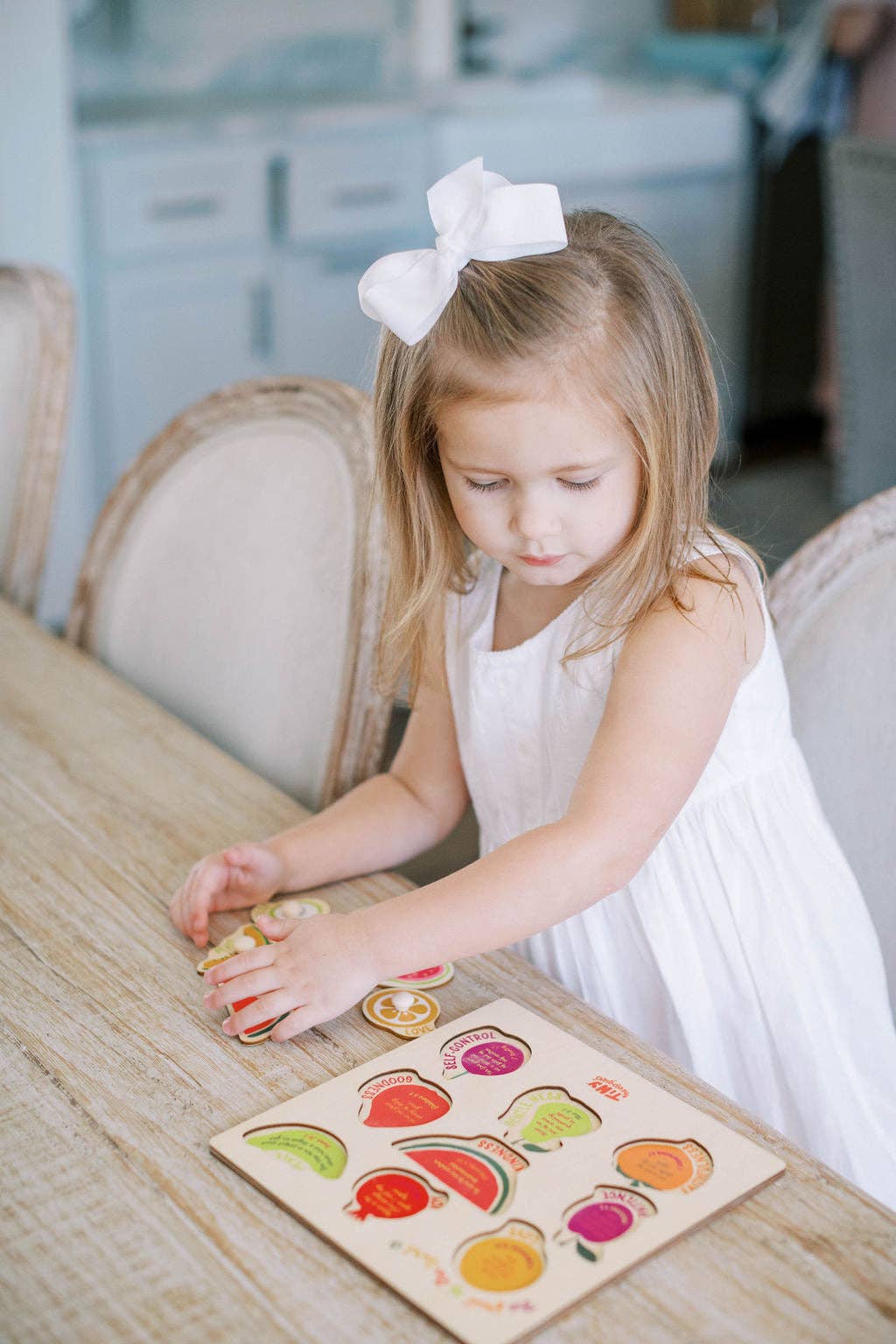 Fruit of the Spirit Wood Puzzle with Scripture