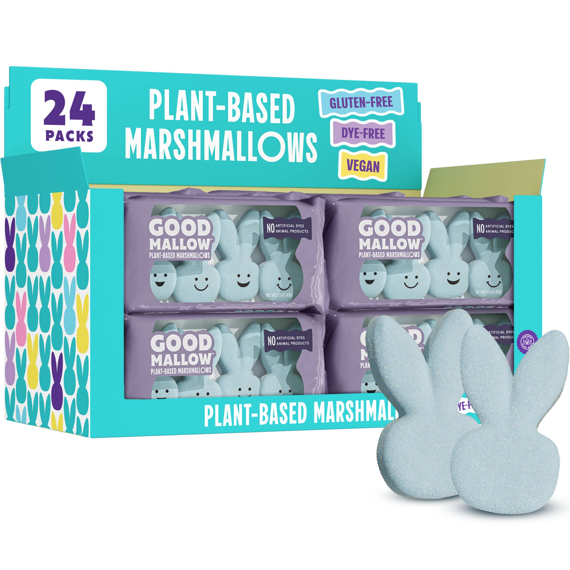 GoodMallow Plant-Based Easter Bunny Marshmallows