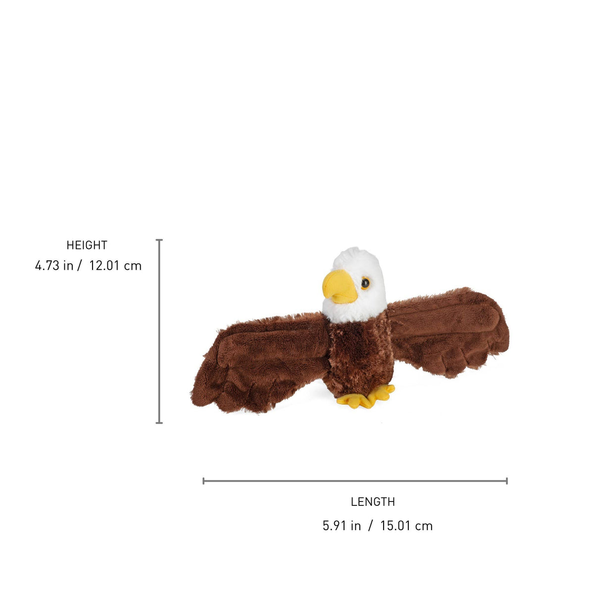 Huggers Bald Eagle Stuffed Animal 8"