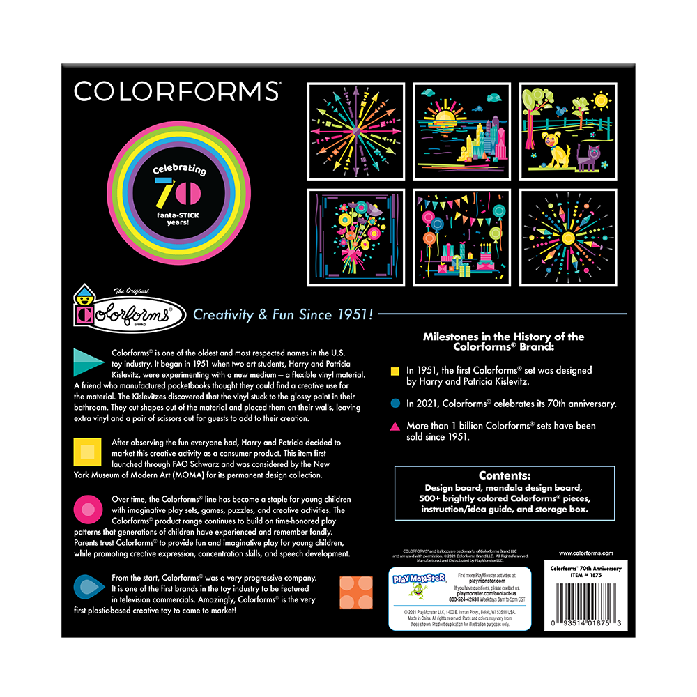 Colorforms Stickers for Kids 70th Anniversary Box Set