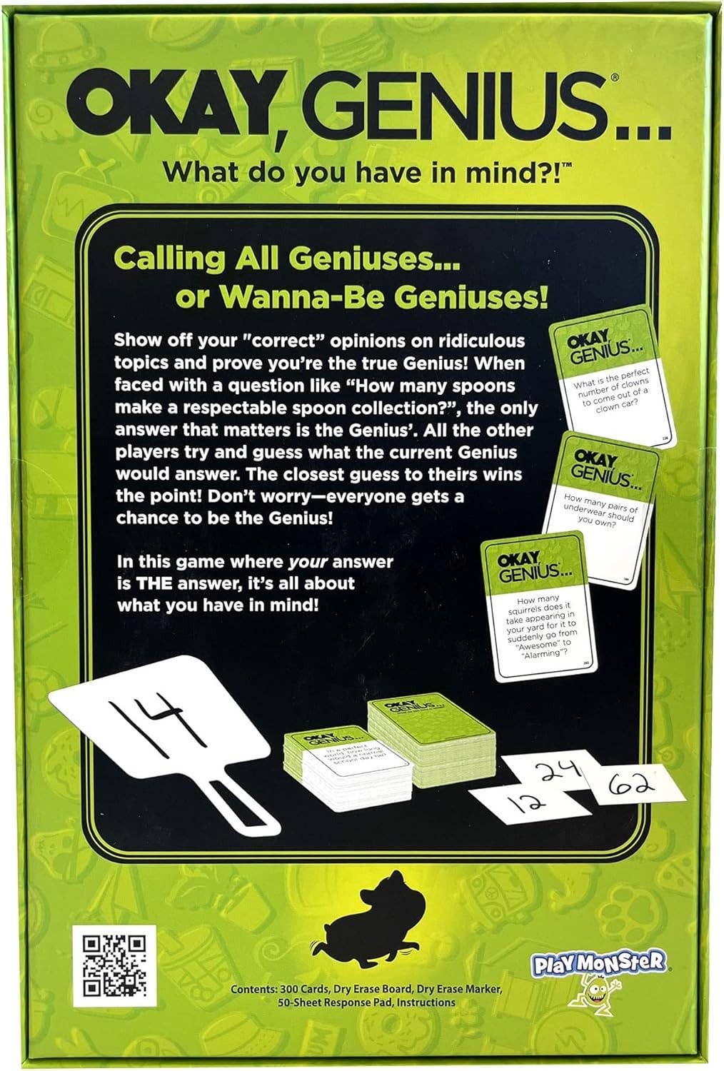 Okay Genius Card Game Questions
