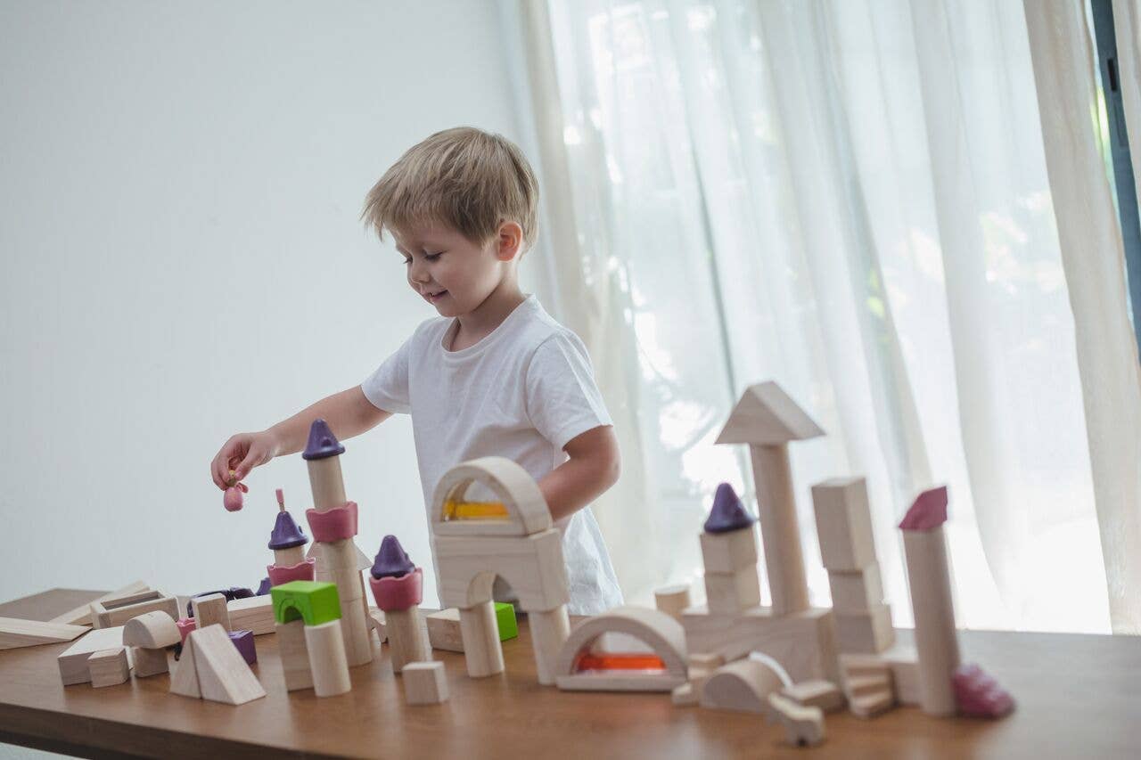 50 Unit Kids Building Set Blocks