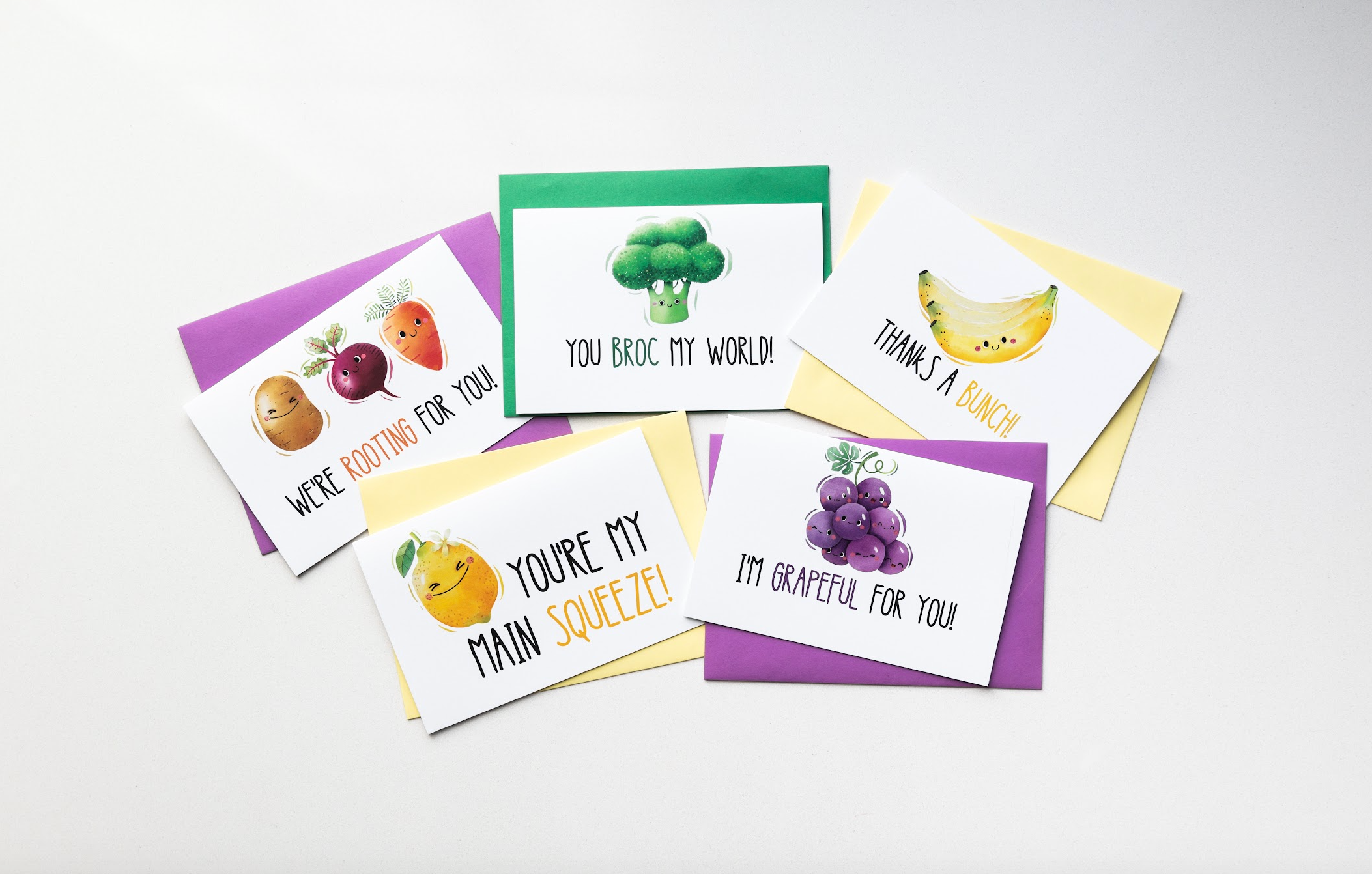 Farmers Market Bundle - Set Of 5 Cards