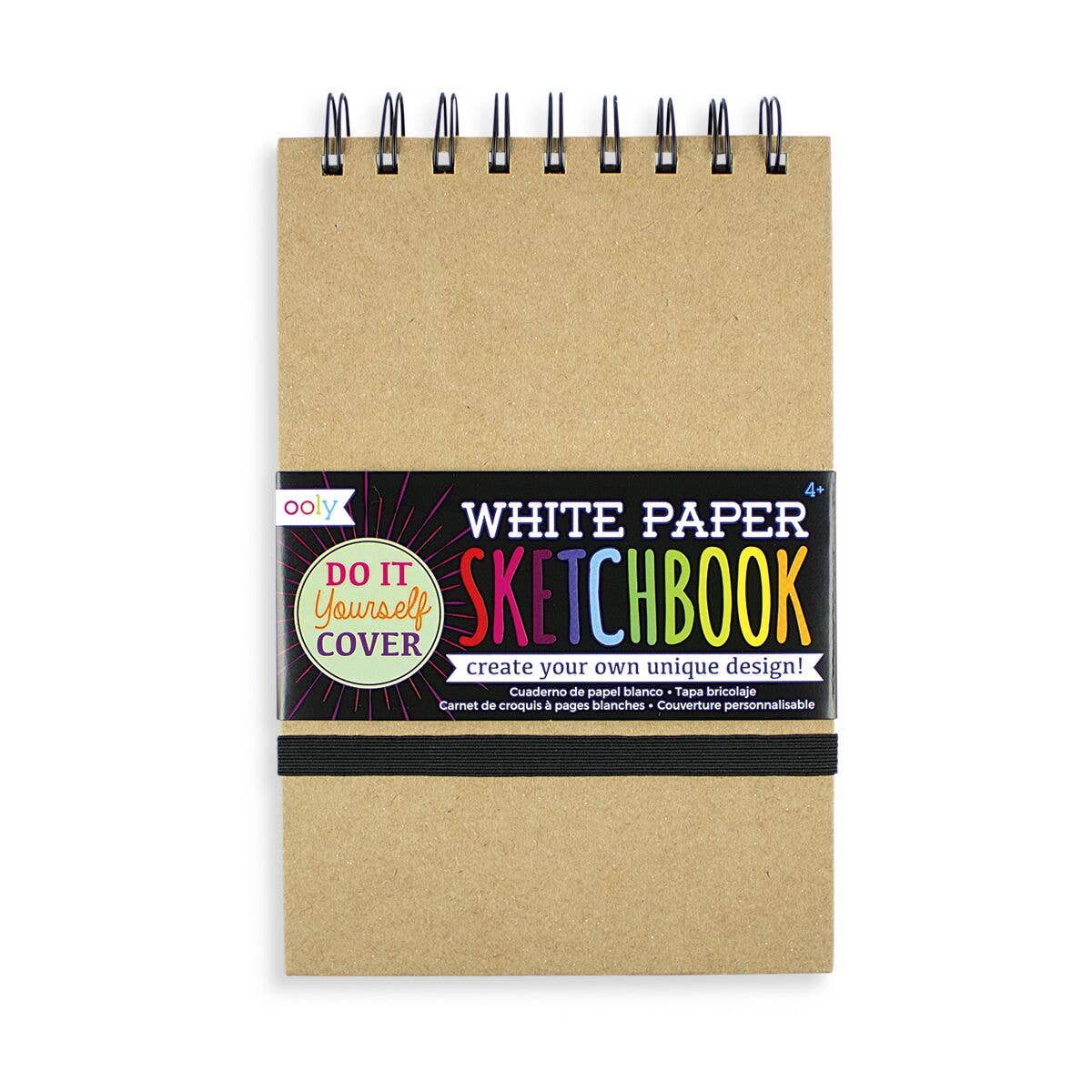 D.I.Y. Cover: White Paper Sketchbook (5" x 7.5";75 Pages)