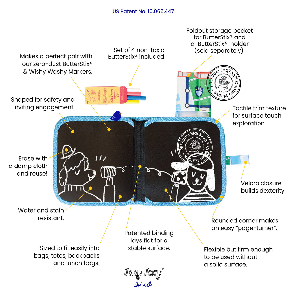 Animals Activity Book Wipe Dry+Wet, Reusable Book
