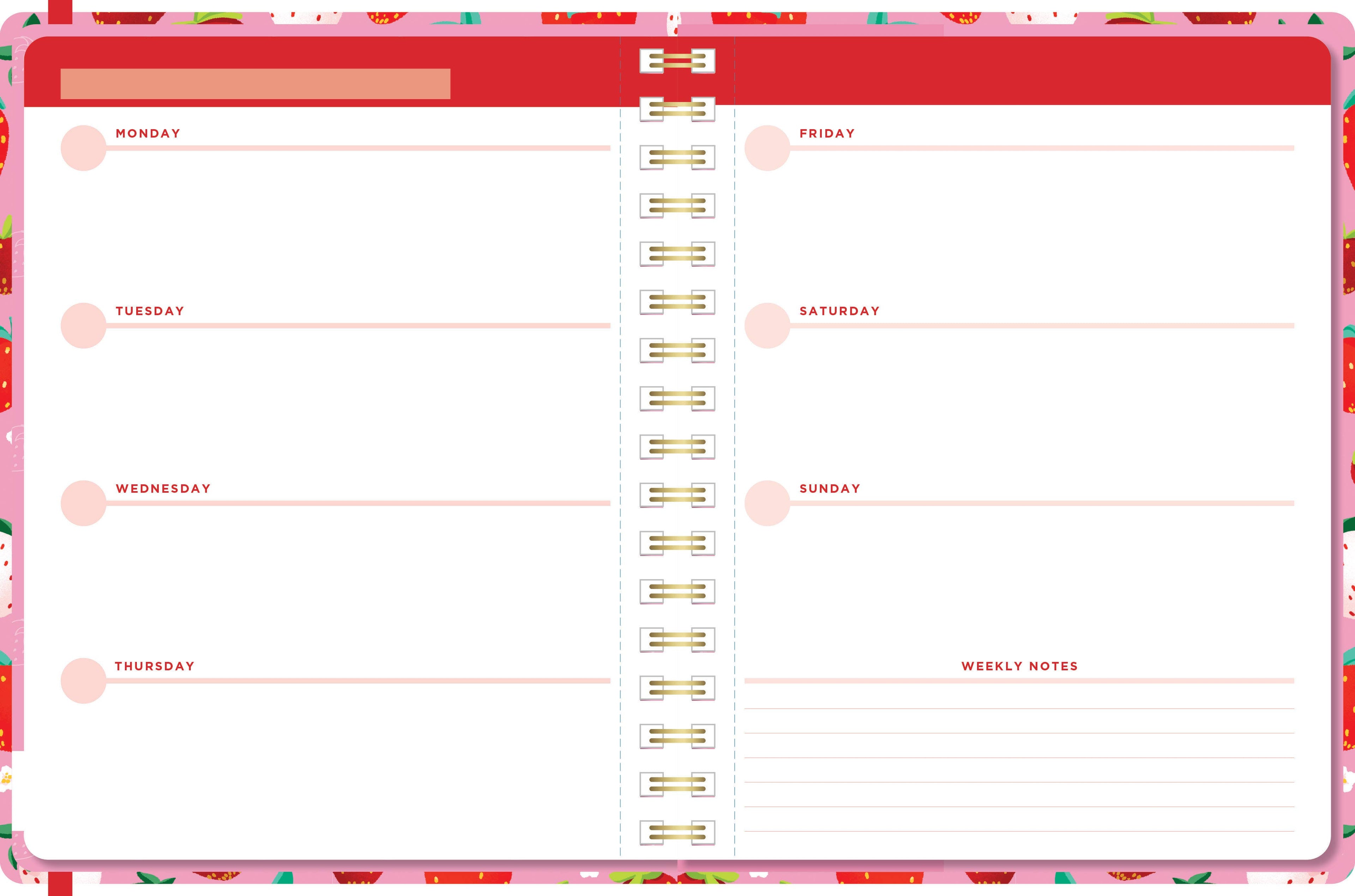 Berrylicious Hardcover Undated Planner