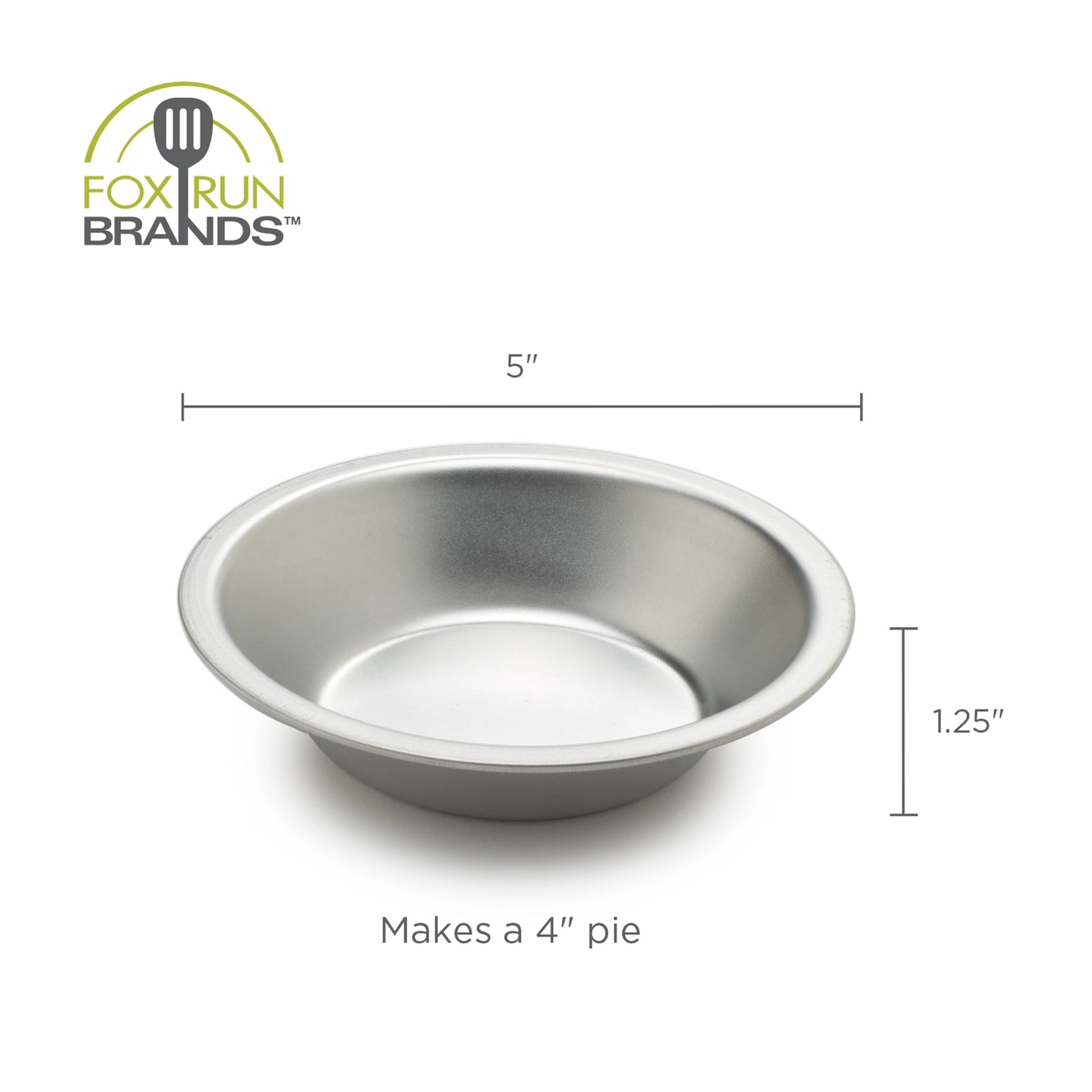 Fox Run Pie Pan, Tin-Plated Steel, 5"