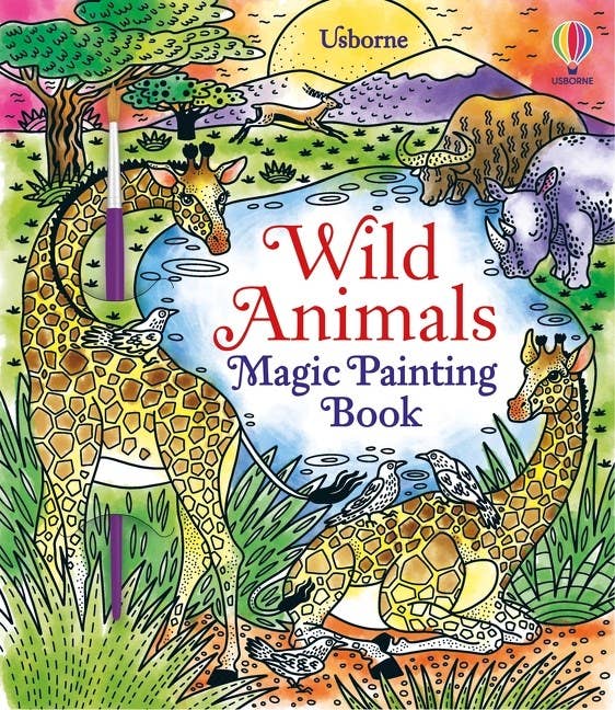 Wild Animals Magic Painting Book : Usborne