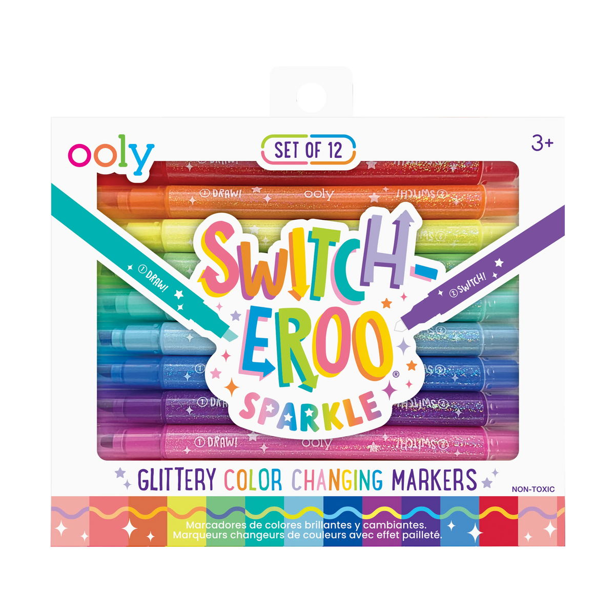 Switch-eroo!: Sparkle Glittery Color-Changing Markers (Set o