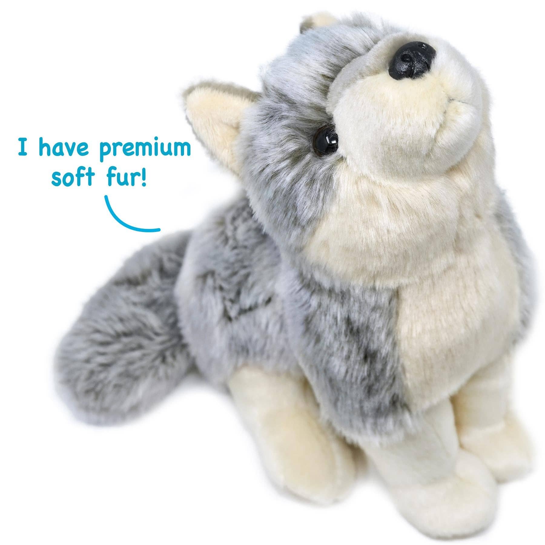 Wolcott the Wolf | 11 Inch Stuffed Animal Plush