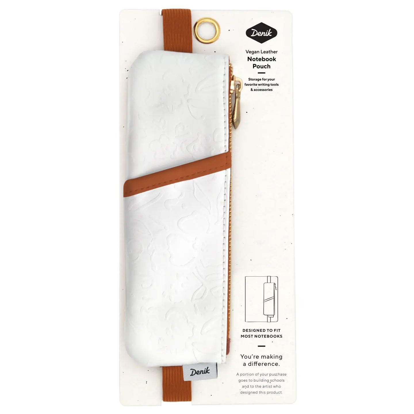 Golden Hour Embossed Pu Notebook Pouch