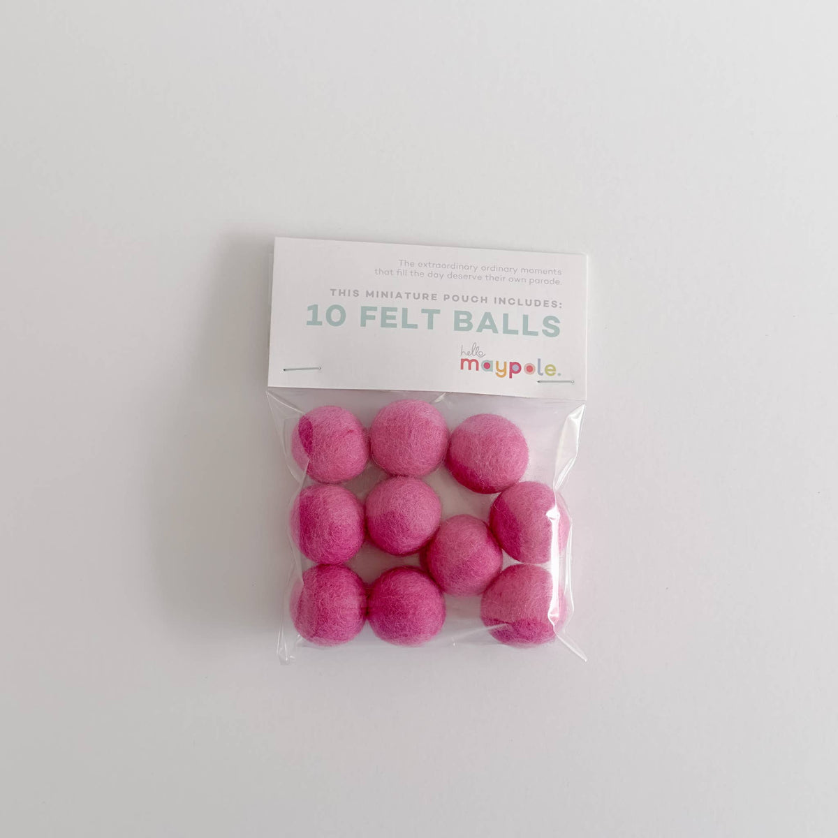 10 Felt Balls - Color Variety Slingshot Refill - Crafts