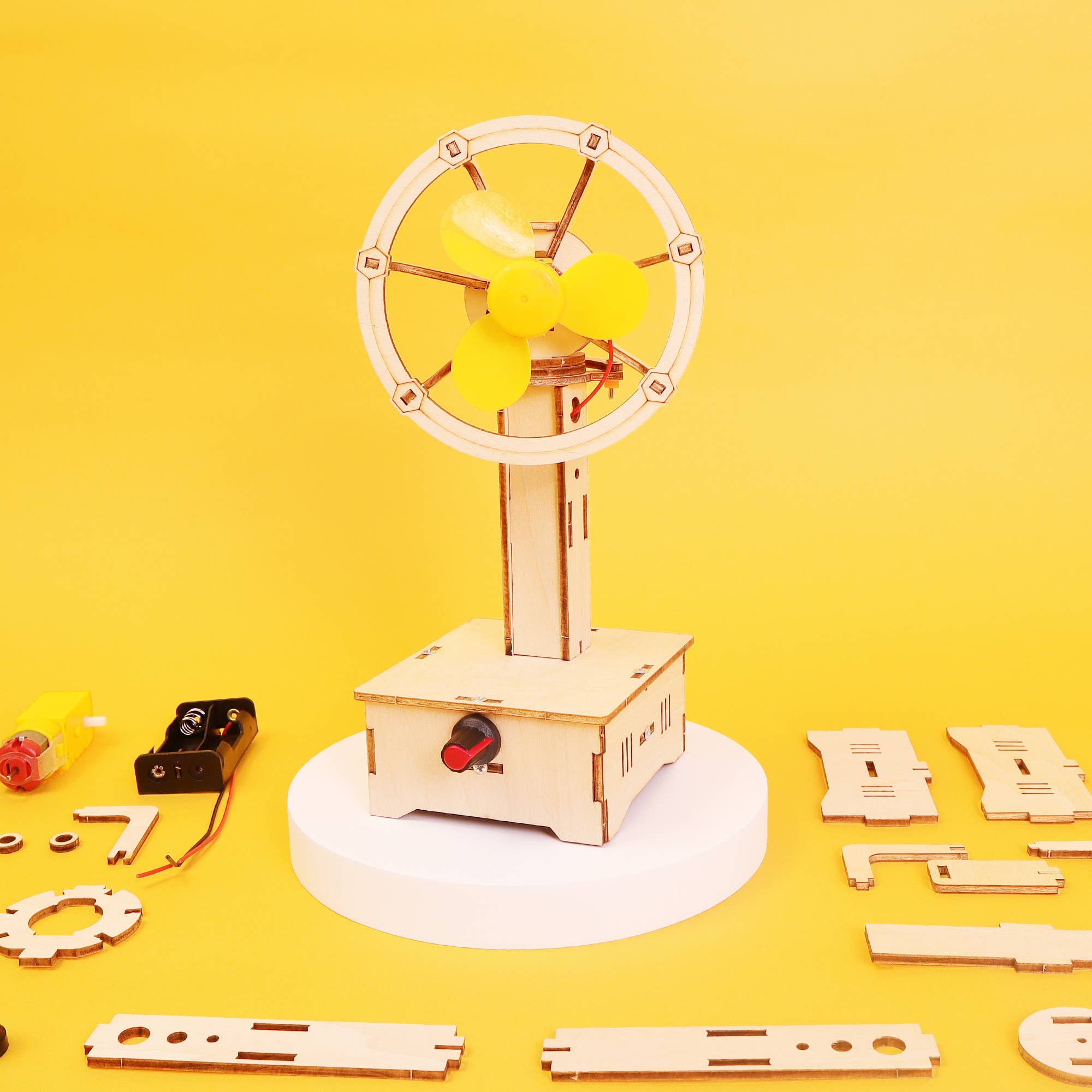 Variable Speed Oscillating Fan DIY Kit, STEM Toy, Craft Kit