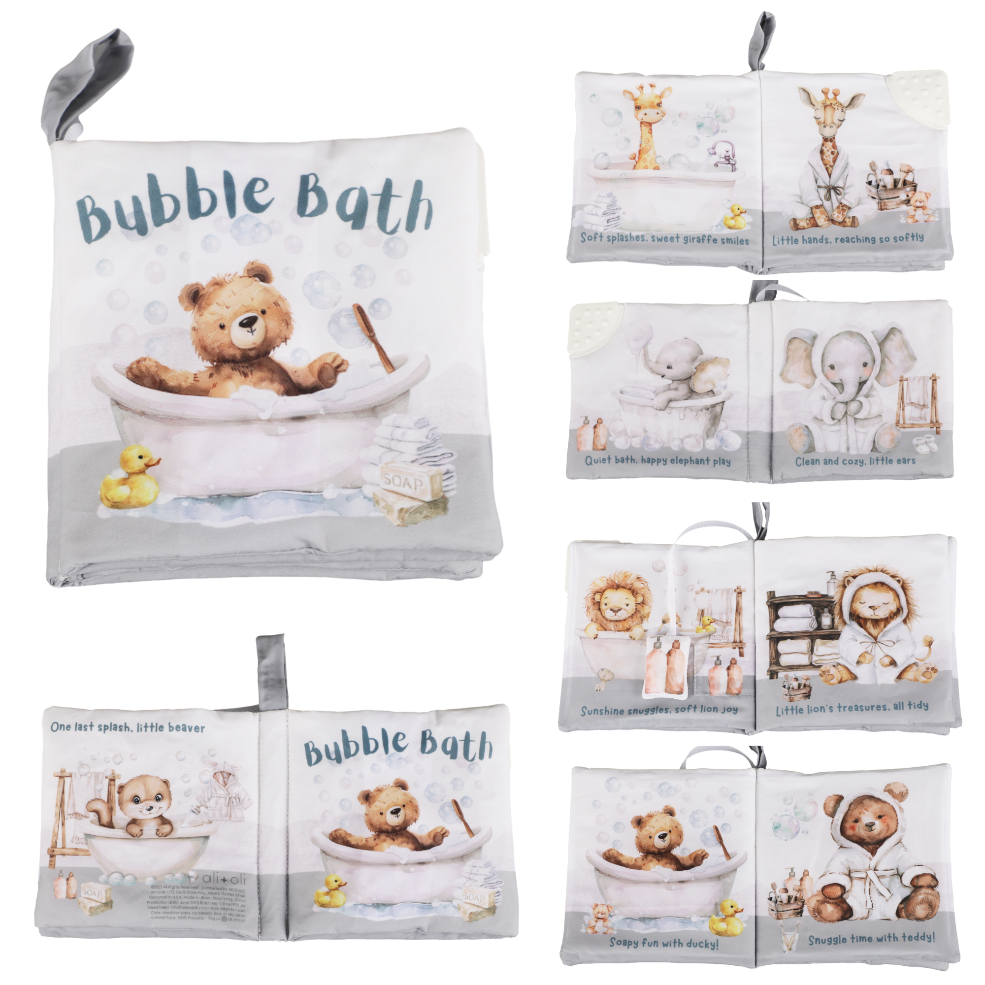 Bubble Bath – 10-Page Crinkle Cloth Book for Babies & Toddle