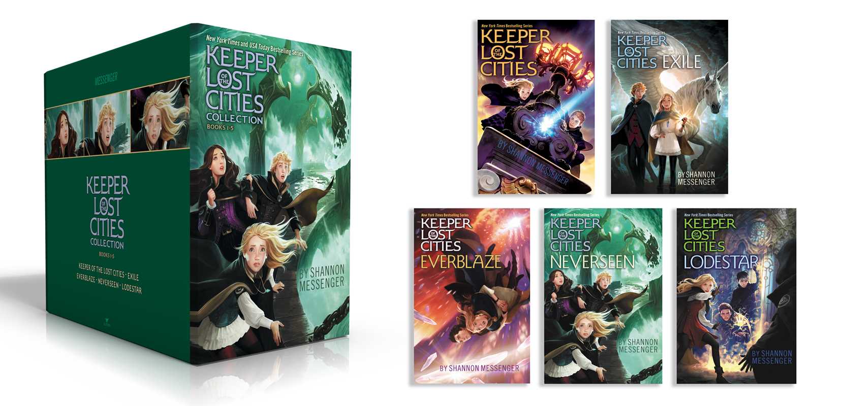 Keeper of the Lost Cities Collection Books 1-5 (Boxed Set) by Shannon Messenger