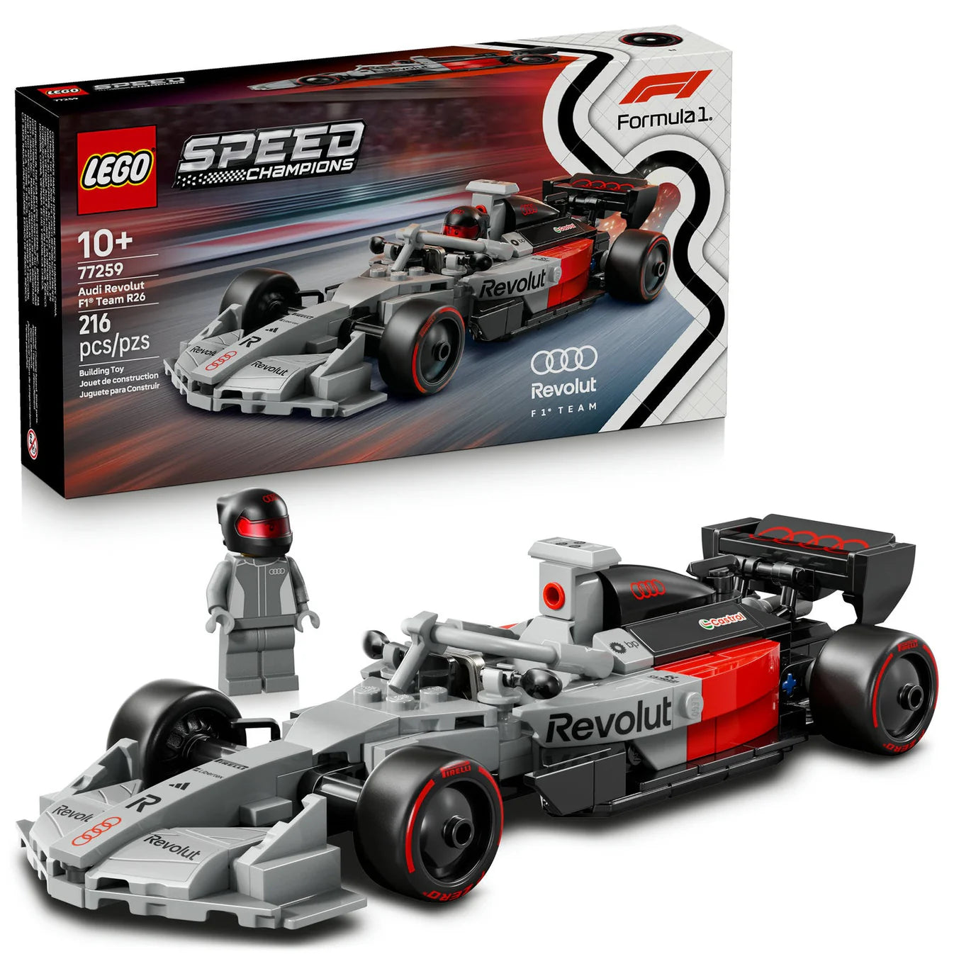 LEGO Speed Champions Audi Revolut F1 Team R26 Race Car (77259)