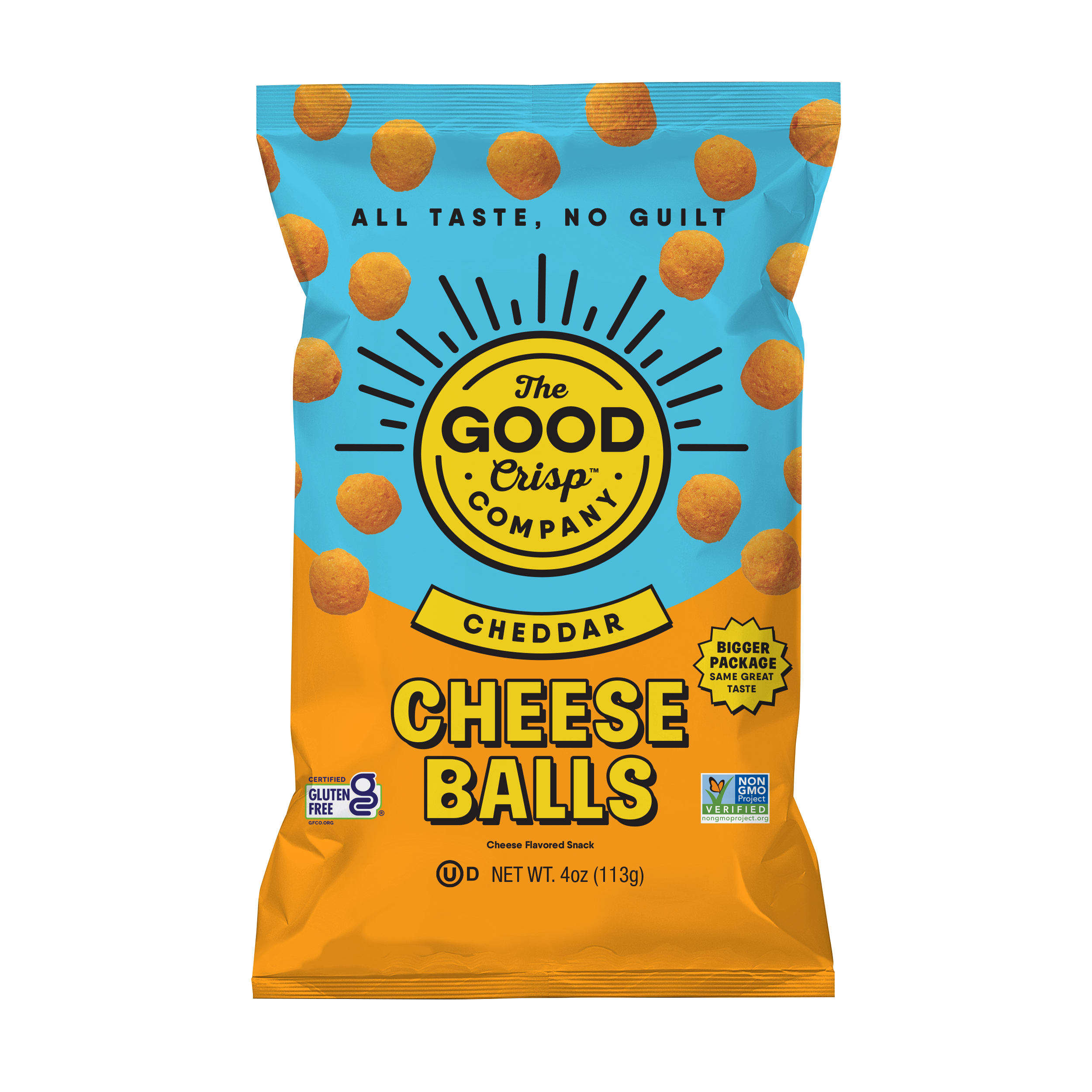 Cheddar Cheese Balls - 4oz Bags (Case of 8)