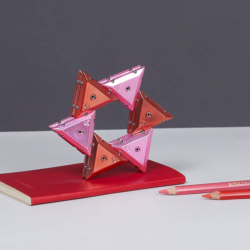 Geode Chrome Pyramids Magnetic Sensory Toys