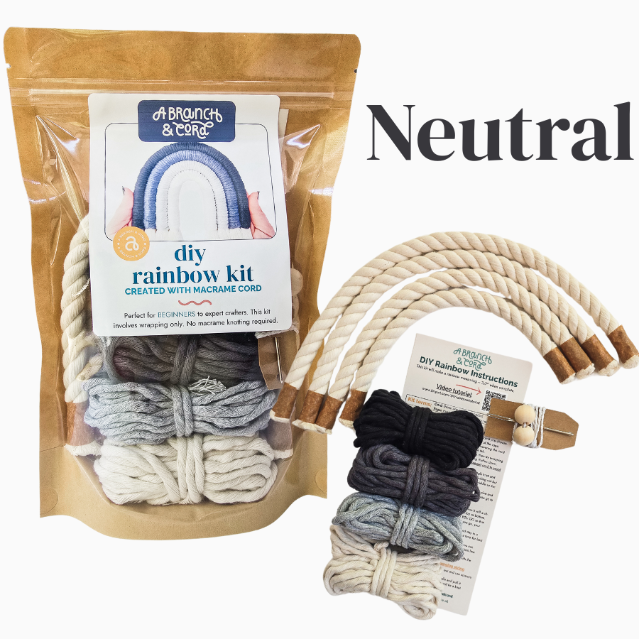 DIY Macrame Rainbow Kit – Fun, Giftable Craft for All Ages