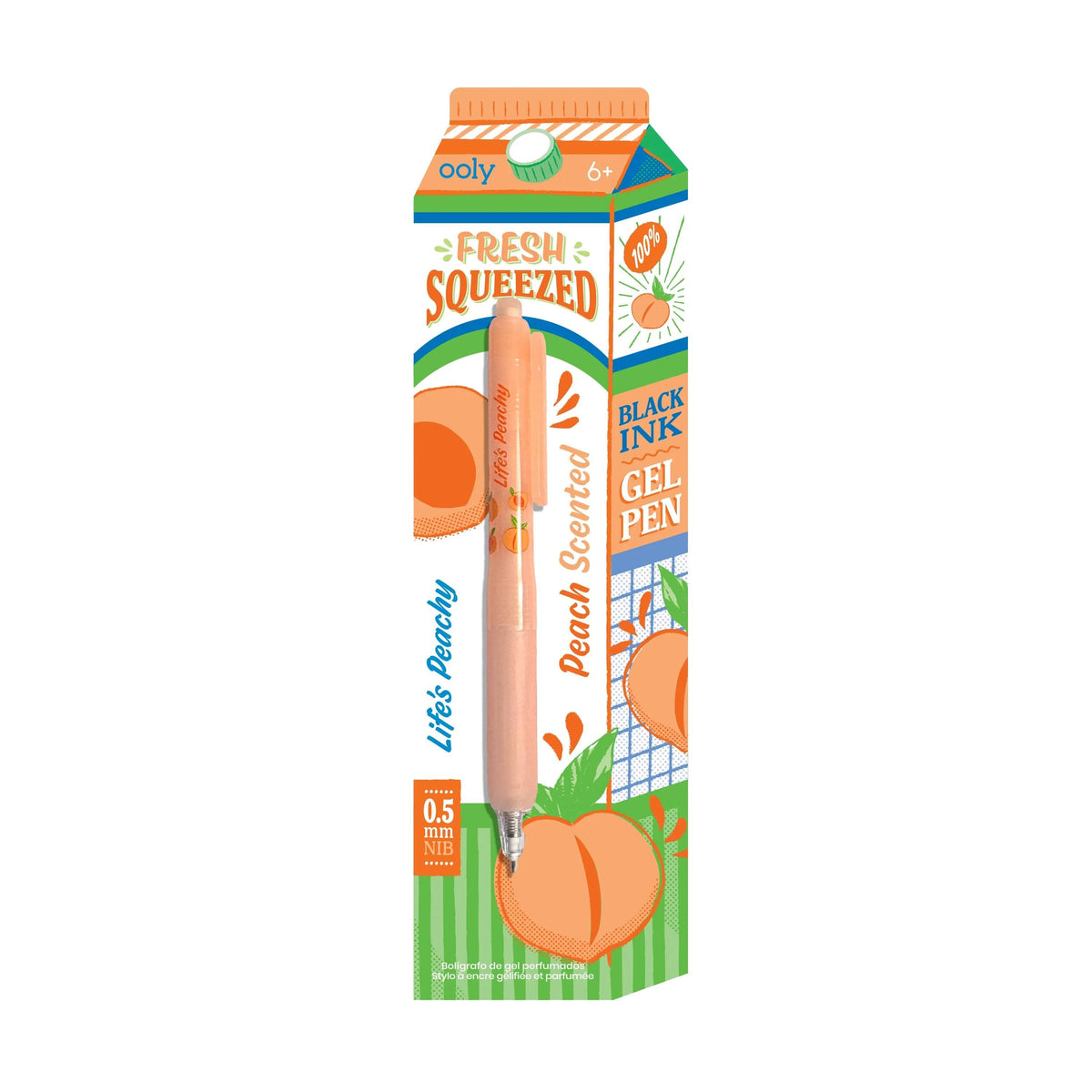 Fresh Squeezed Black Ink Scented Gel Pens - Display of 24