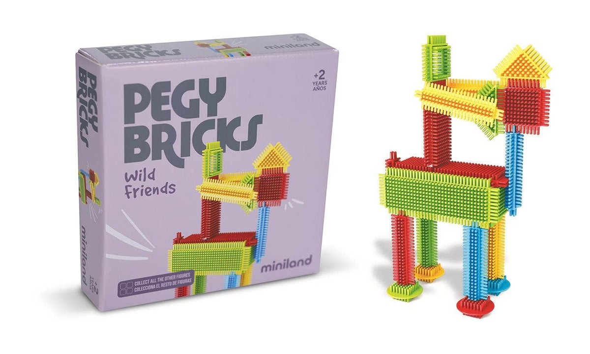 Pegy Bricks Interlocking Building Set: WILD FRIENDS