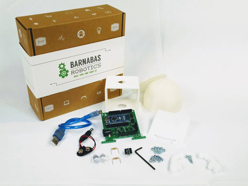 Barnabas-Bot: Arduino-Compatible 3-D Printed Robot Kit (Ages 9-12)