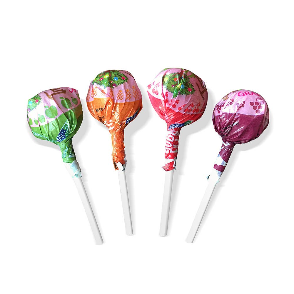 Tree Hugger Bubble Gum Filled Pops -12 Pops Per Bag