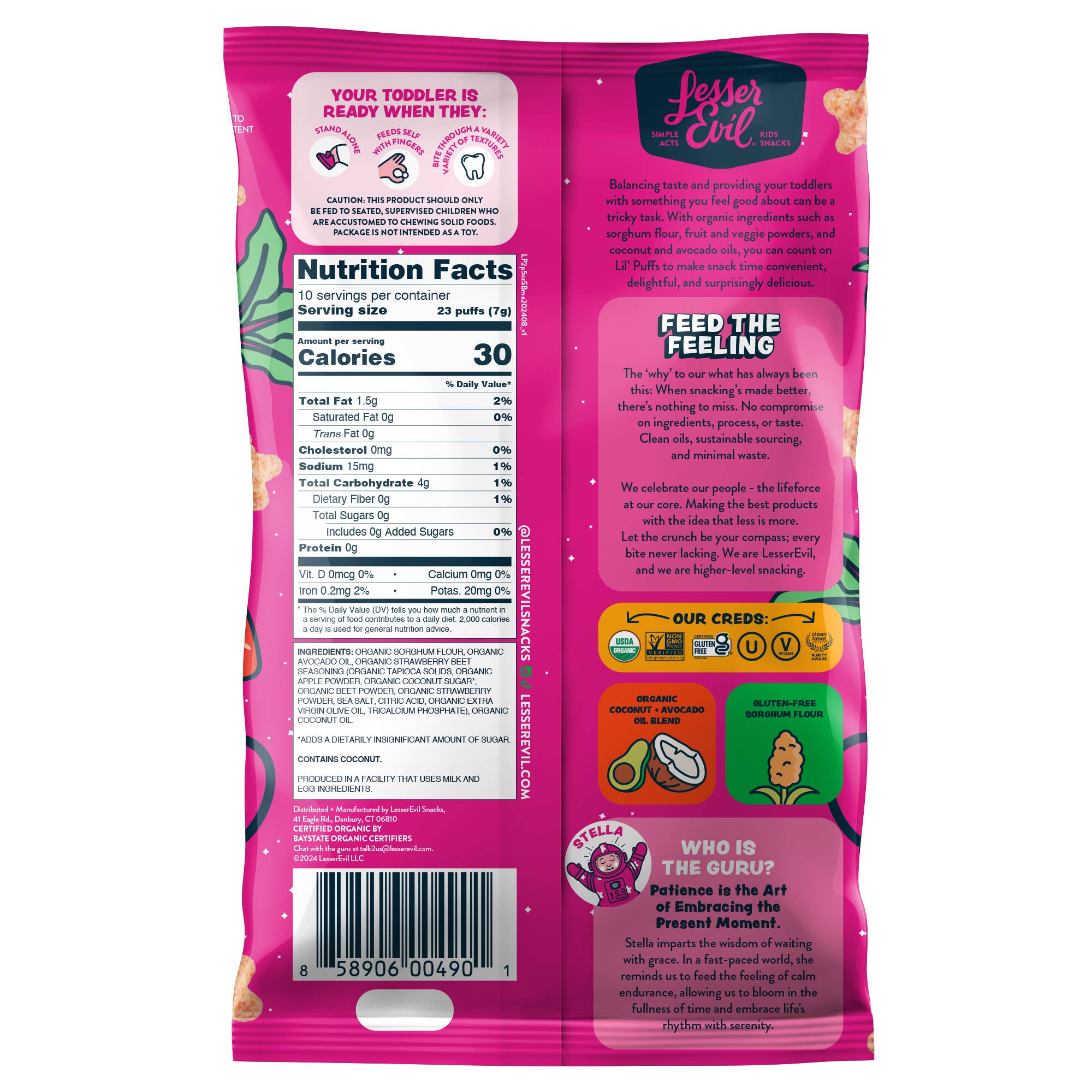 Lil' Puffs Star-Berry Beet, 2.5oz