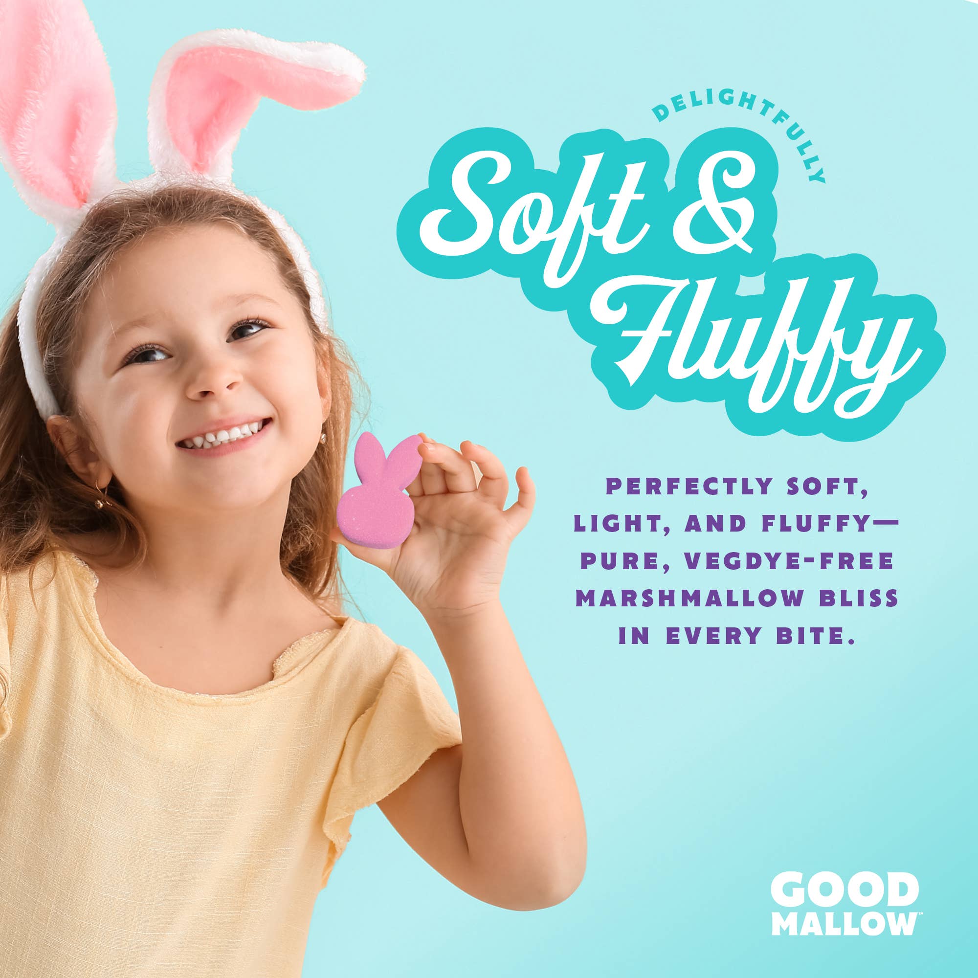 GoodMallow Plant-Based Easter Bunny Marshmallows
