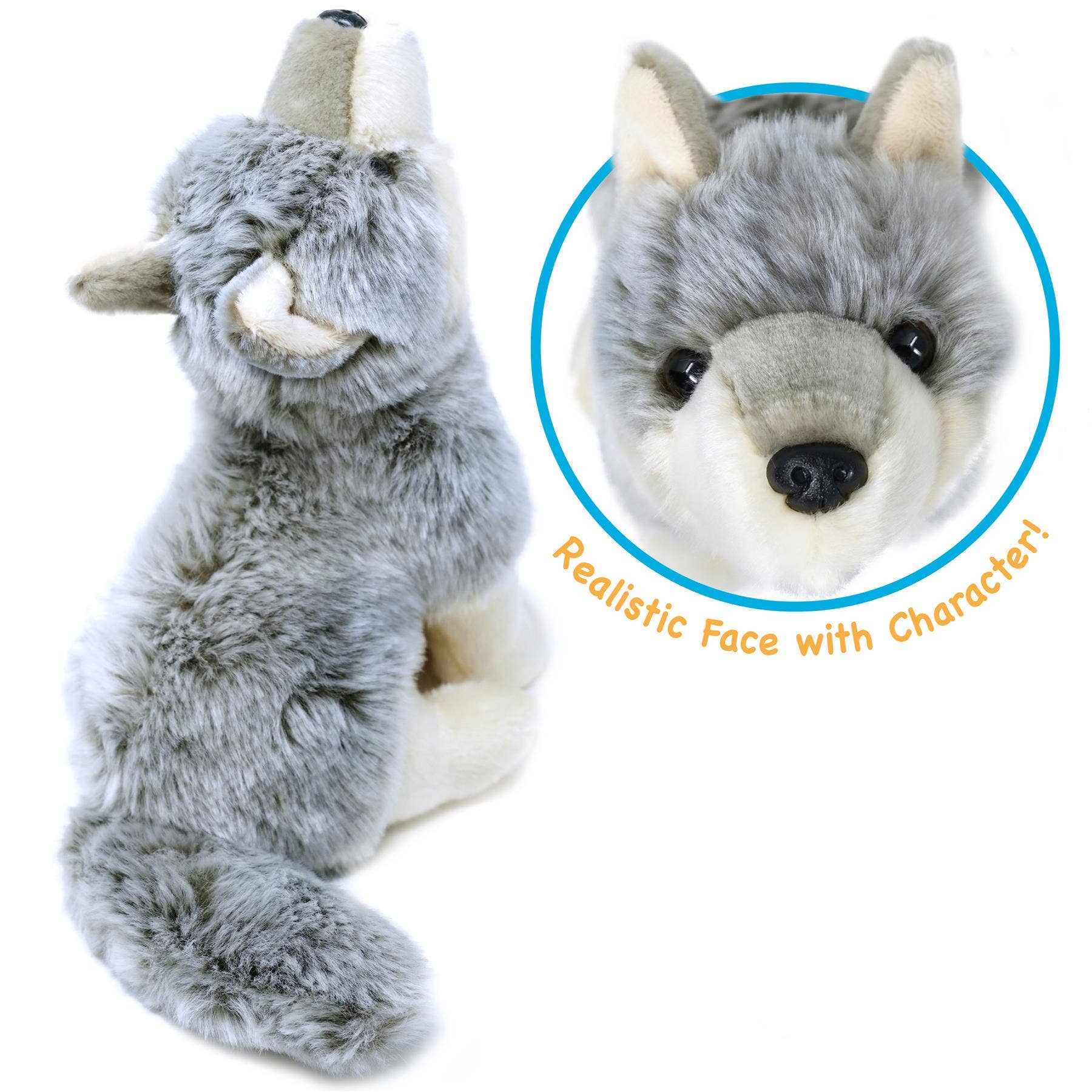 Wolcott the Wolf | 11 Inch Stuffed Animal Plush