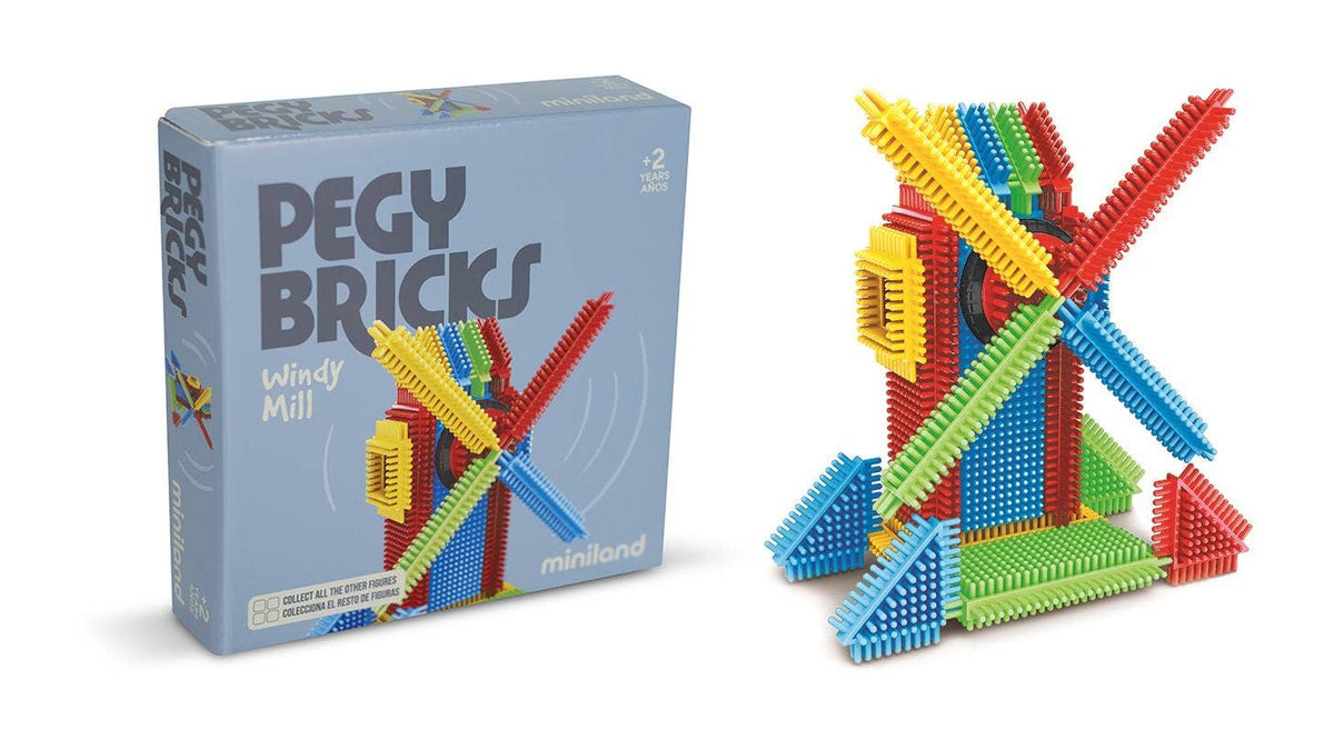 Pegy Bricks Interlocking Building Set: WINDY MILL