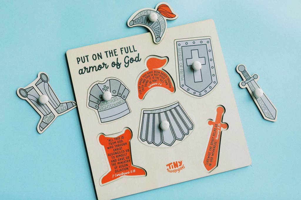 Armor of God Wood Puzzle with Scripture