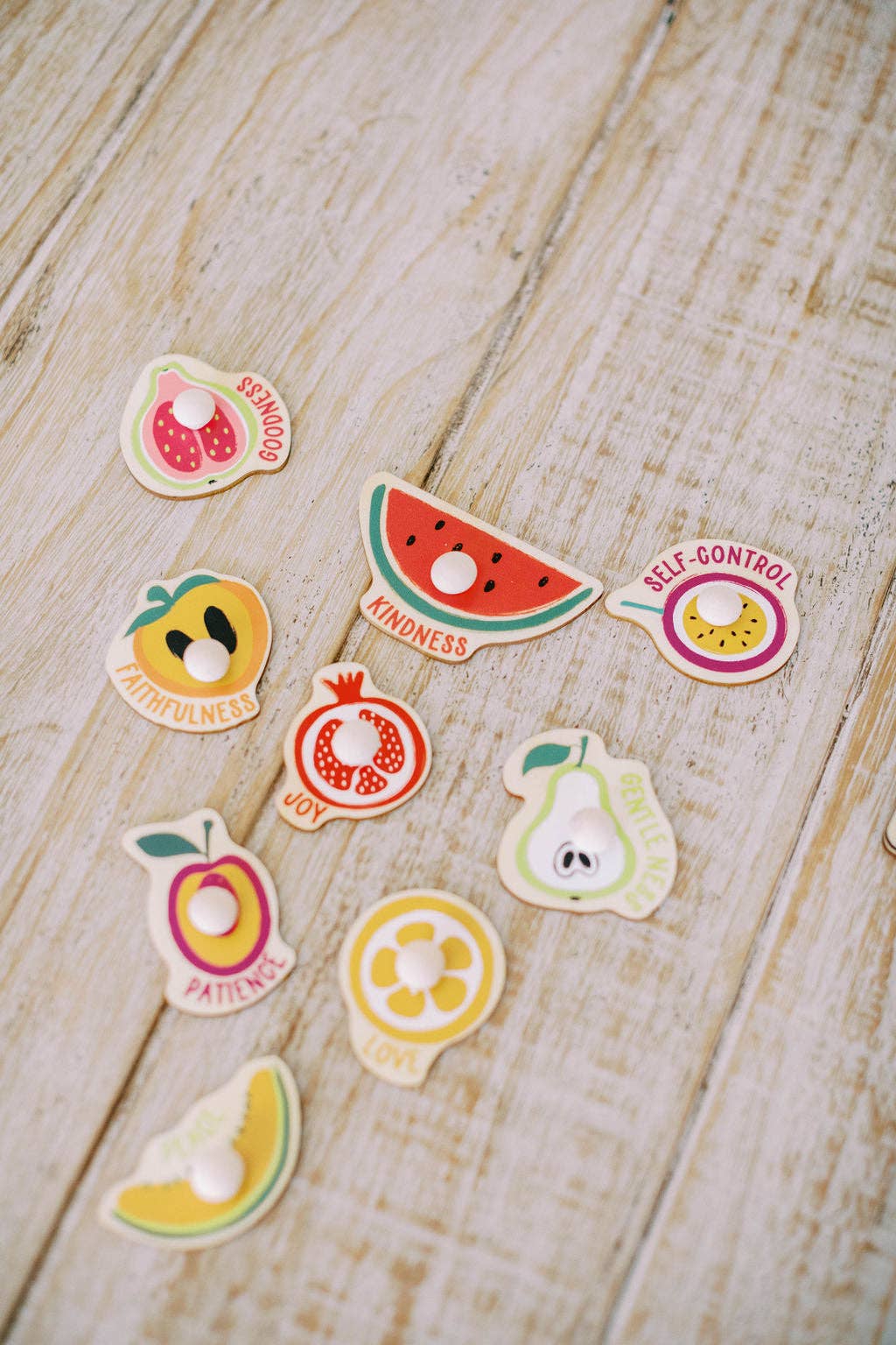 Fruit of the Spirit Wood Puzzle with Scripture