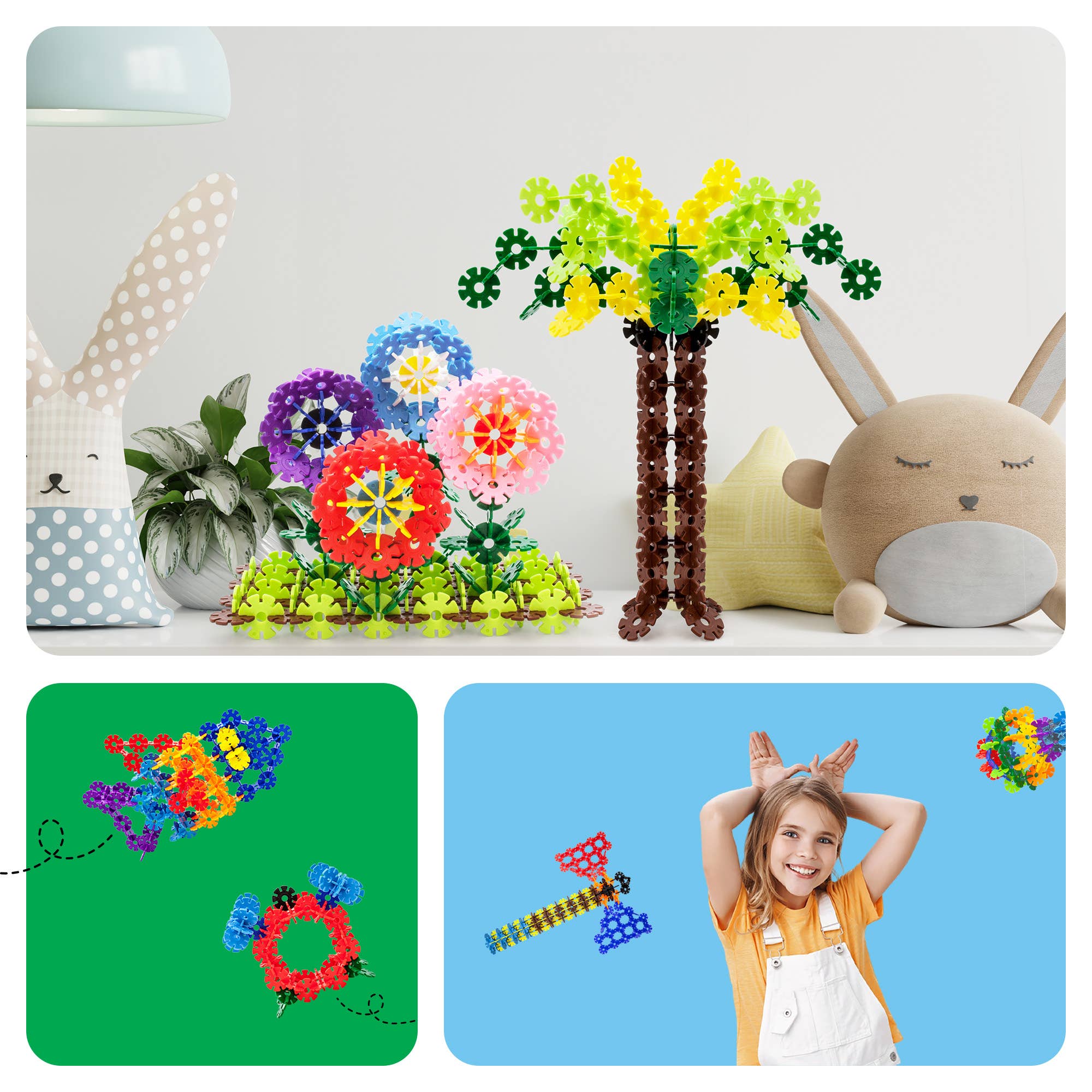 PicassoTiles Building Chips PTF108 in 12 Colors Building Set