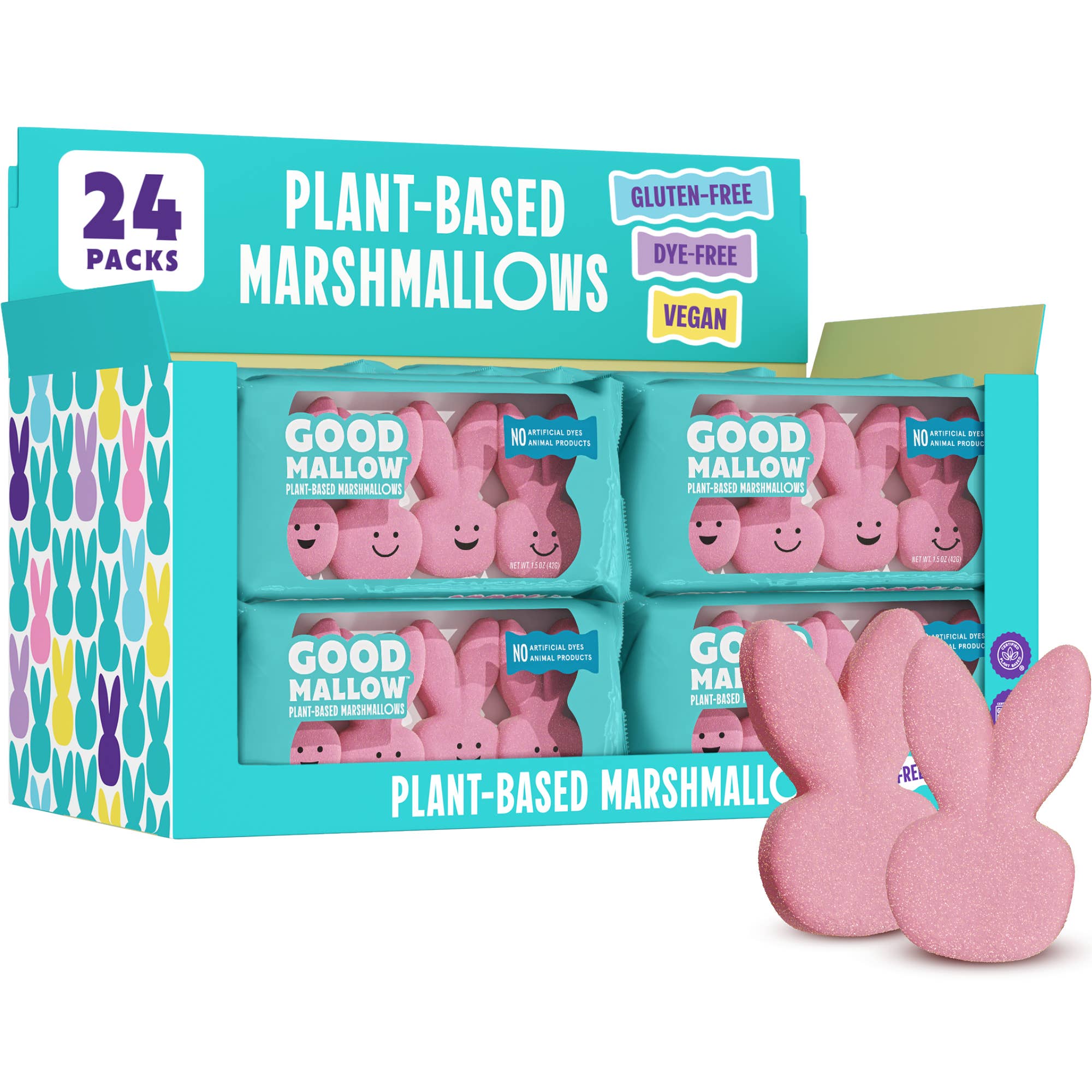 GoodMallow Plant-Based Easter Bunny Marshmallows