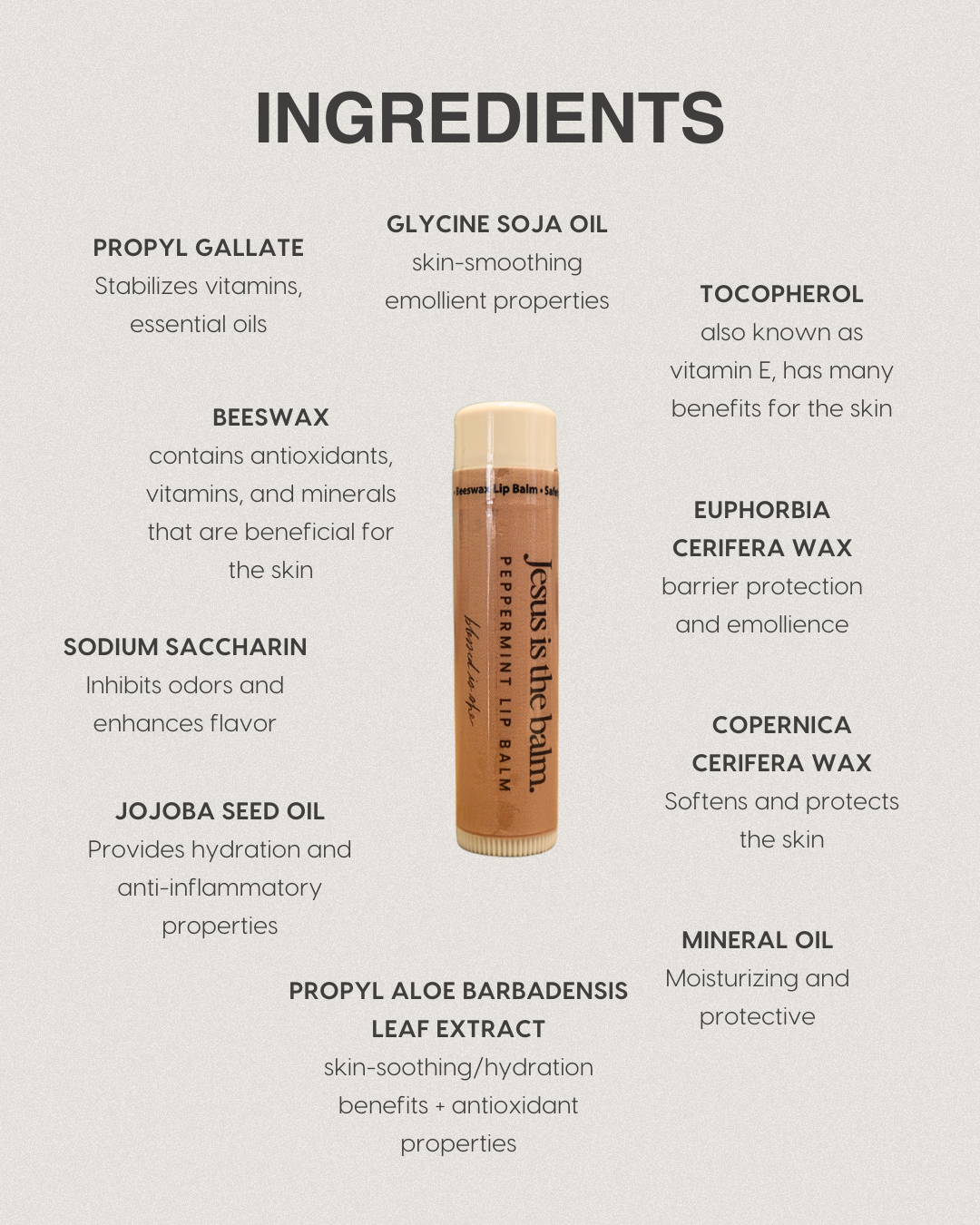 Jesus is the Balm Lip Balm // 3-pack
