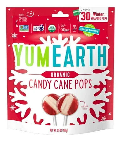 Holiday Organic Candy Cane Pops- 30ct - 6.0oz bag